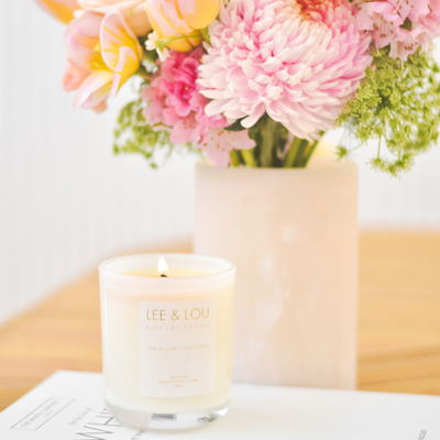 Camellia & Pink Lotus (Soft Florals | Citrus | White Musk) - REFILL for Bloom Candle | 50hr Burn