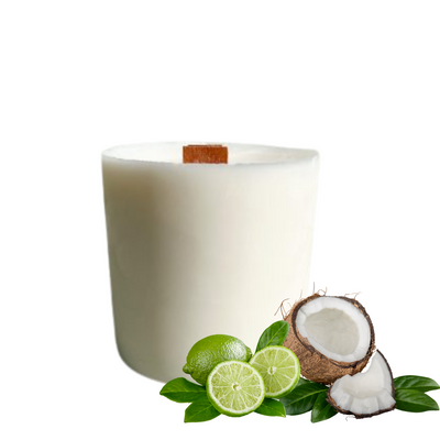 Coconut & Lime (Coconut Milk | Tahitian Lime | Vanilla) - REFILL for Bloom Candle | 50hr Burn