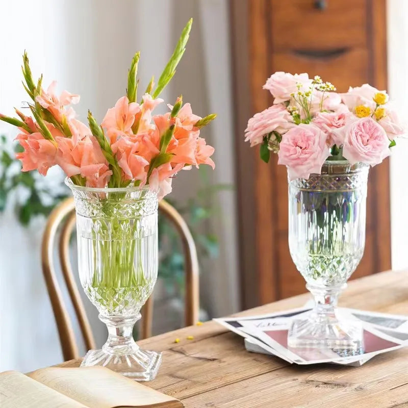 Pink Champagne (Strawberry | Champagne | Rose) - Crystal Vase Candle | 200hr Burn