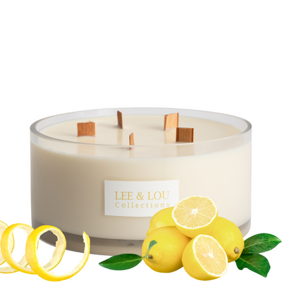 Limoncello (Lemon Peel | Leafy Green | Sugar Cane) - Bowl Candle 1.5kg | 100hr Burn