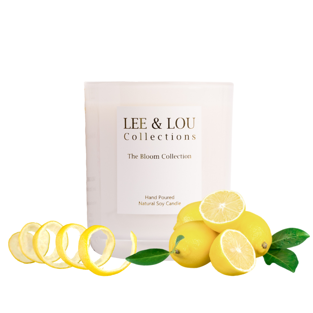 Limoncello (Lemon Peel | Leafy Green | Sugar Cane) - Bloom Candle | 50hr Burn
