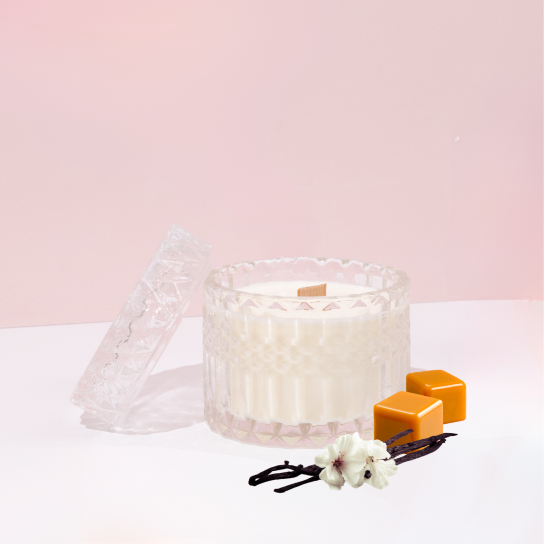 Vanilla Caramel (Caramel | Butter | Vanilla) - Petite Diamond Candle “DISCONTINUED”
