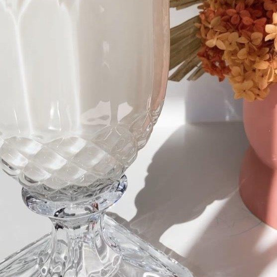 Oriental Nights (Magnolia | Myrrh | Tonka Bean) - Crystal Vase Candle 1.5kg | 200hr Burn