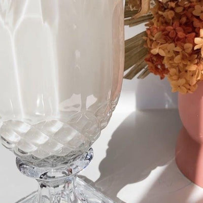 Pink Champagne (Strawberry | Champagne | Rose) - Crystal Vase Candle 1.5kg | 200hr Burn