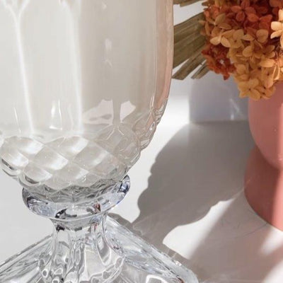 Tiarè Flower & Coconut (Tahitian Florals | Coconut Cream | Peach Nectar) - Crystal Vase Candle | 200hr Burn