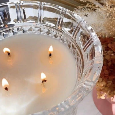 Gardenia (Gardenia | Star Jasmine | Lily of the Valley) - Crystal Vase Candle 1.5kg | 200hr Burn