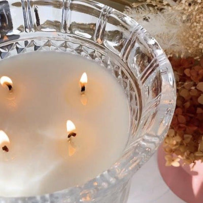 Vanilla Caramel (Caramel | Butter | Vanilla) - Crystal Vase Candle | 200hr Burn