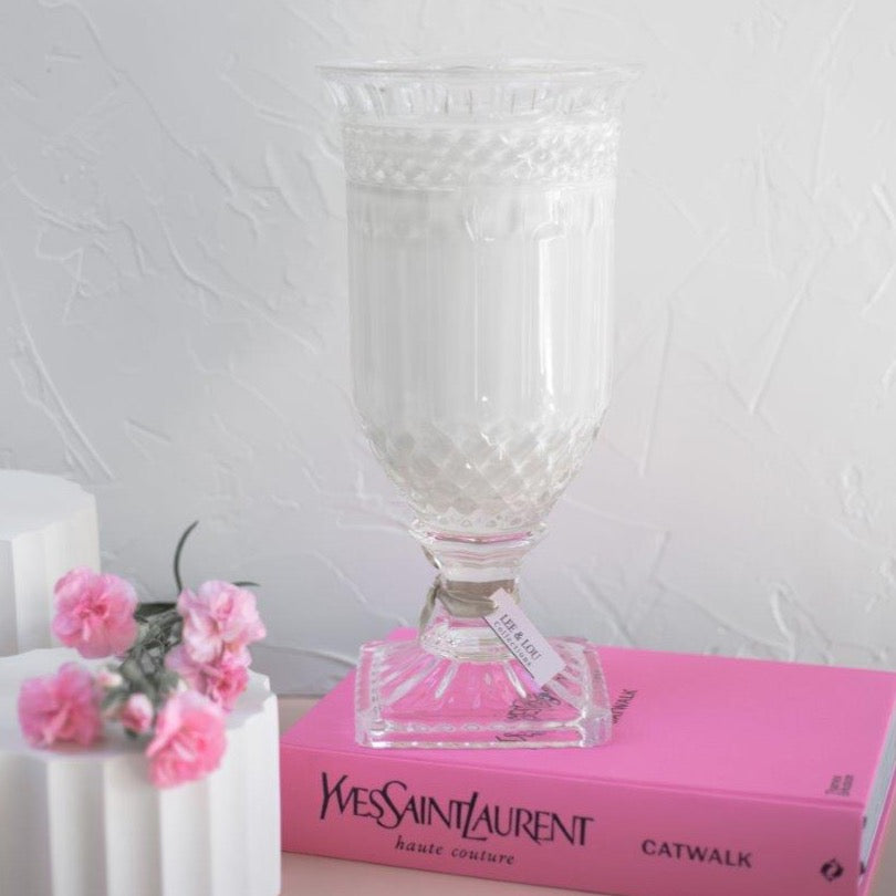 Retreat (Jasmine | Bergamot | Ylang Ylang) - Crystal Vase Candle 1.5kg | 200hr Burn
