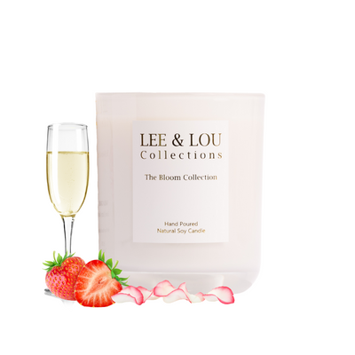 Pink Champagne (Strawberry | Champagne | Rose) - Bloom Candle | 50hr Burn