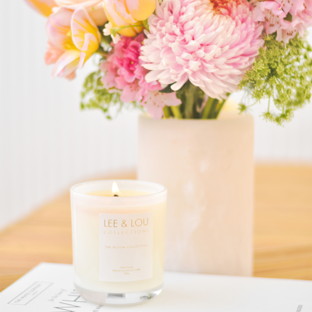 Camellia & Pink Lotus (Soft Florals | Citrus | White Musk) - Bloom Candle | 50hr Burn