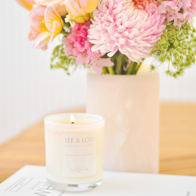 Camellia & Pink Lotus (Soft Florals | Citrus | White Musk) - Bloom Candle | 50hr Burn