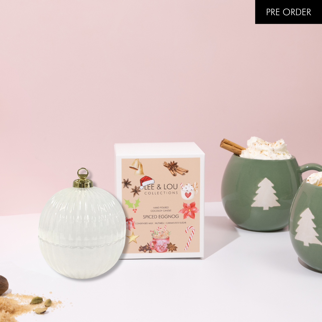 White Bauble | Spiced Eggnog Scent ** PRE ORDER **
