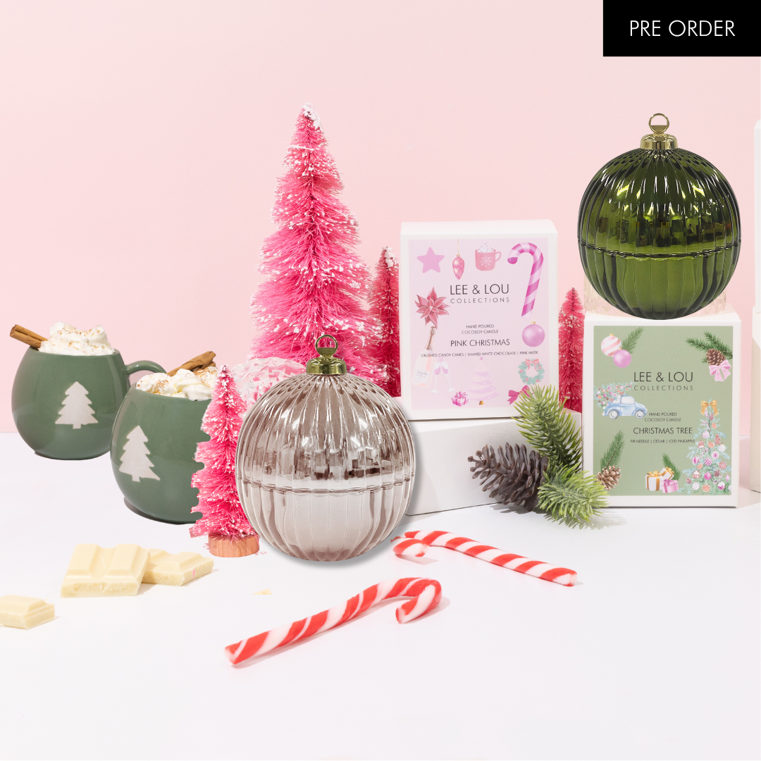 Christmas Candle Duo | 2 x Baubles ** PRE ORDER **