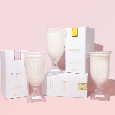 Coconut & Lime (Coconut Milk | Tahitian Lime | Vanilla) - Crystal Vase Candle | 200hr Burn