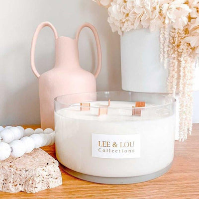 Camellia & Pink Lotus (Soft Florals | Citrus | White Musk) - Bowl Candle | 100hr Burn