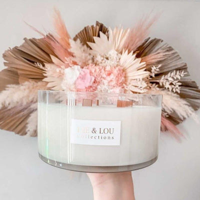 Camellia & Pink Lotus (Soft Florals | Citrus | White Musk) - Bowl Candle 1.5kg | 100hr Burn