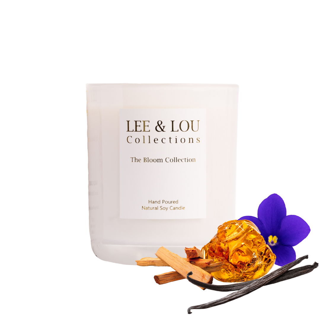 Amber Santal (Amber | Violet | Sandalwood) - Bloom Candle | 50hr Burn *LIMITED EDITION*