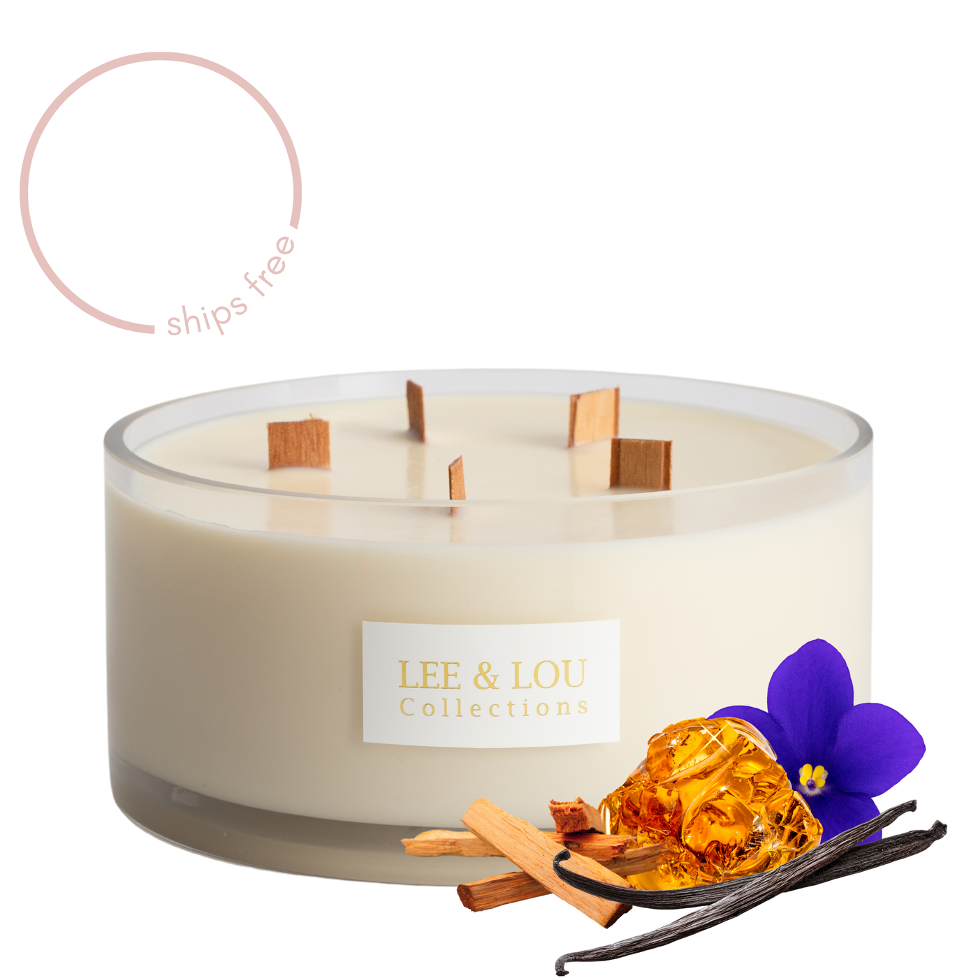 Amber Santal (Amber | Violet | Sandalwood) - Bowl Candle | 100hr Burn **LIMITED EDITION**