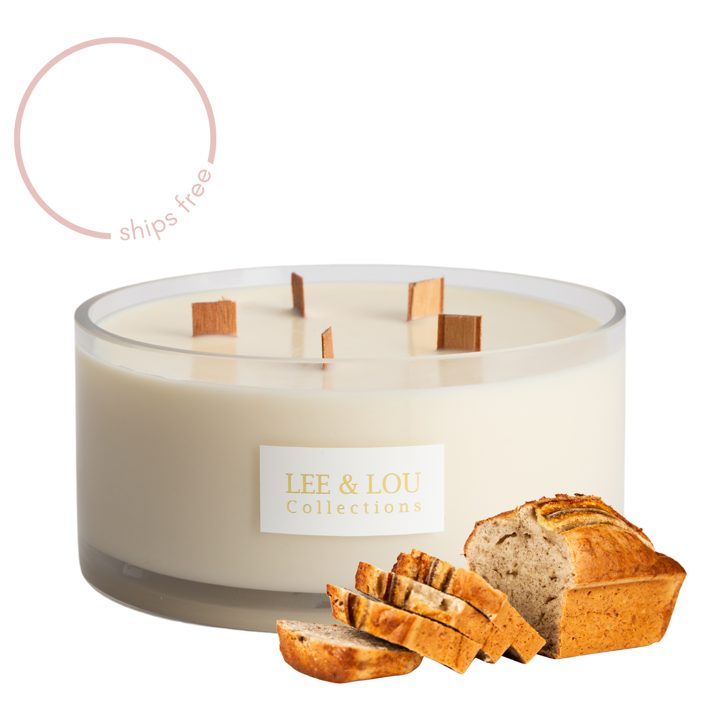 Banana Bread (Ripe Banana | Cinnamon | Brown Sugar) - Bowl Candle | 100hr Burn **LIMITED EDITION**