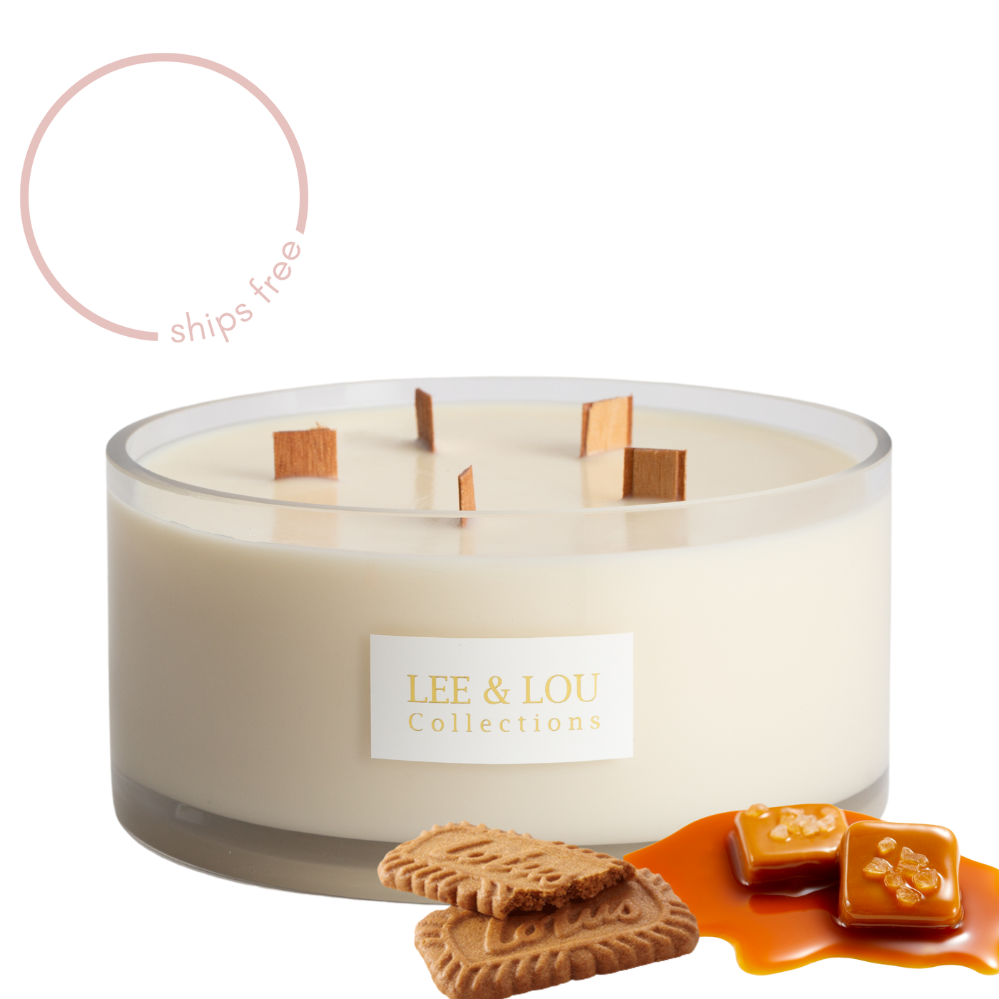 **LIMITED EDITION** Biscoff (Caramel | Cinnamon | Biscuit Crumbs) - Bowl Candle | 100hr Burn