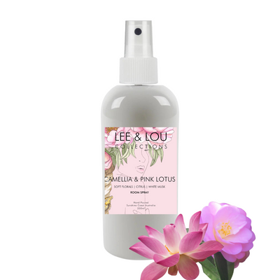 Camellia & Pink Lotus (Soft Florals | Citrus | White Musk) - Room Spray 250ml