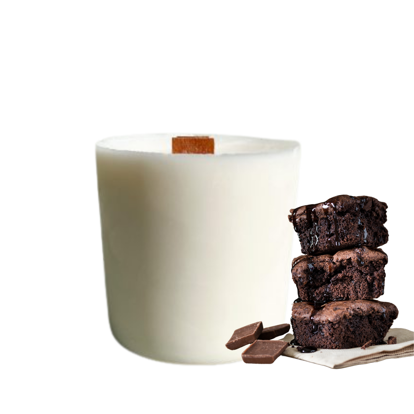 Chocolate Brownie (Dark Chocolate | Brown Sugar | Butter) - REFILL for Bloom Candle 285g | 50hr Burn