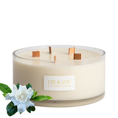 Gardenia (Gardenia | Star Jasmine | Lily of the Valley) - Bowl Candle 1.5kg | 100hr Burn