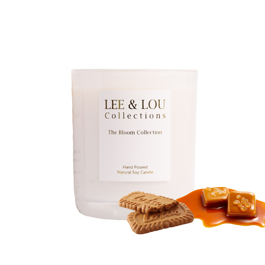**LIMITED EDITION** Biscoff (Caramel | Cinnamon | Biscuit Crumbs) - Bloom Candle | 50hr Burn