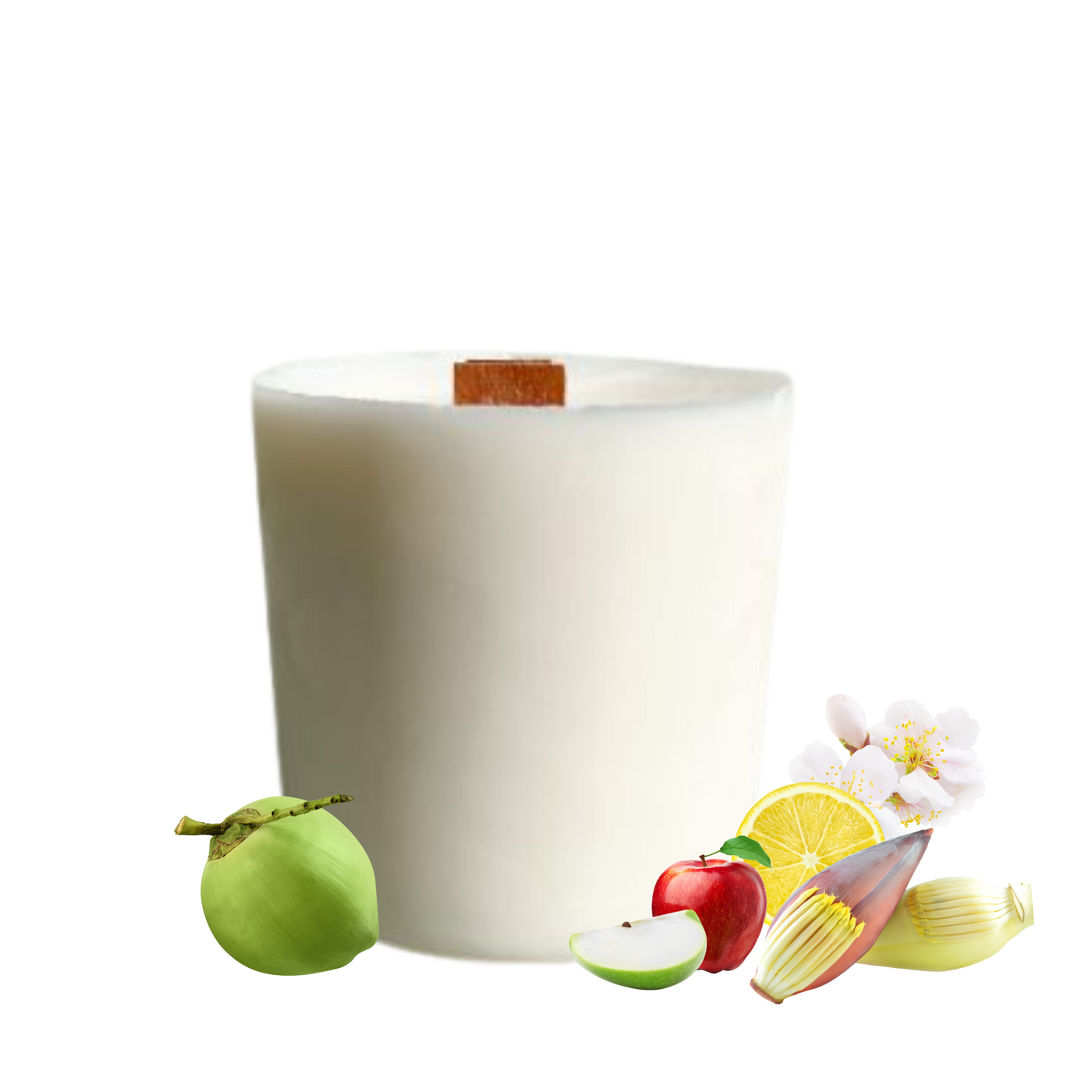 Pacific Summer (Banana Blossom | Apple | Coconut) - REFILL for Bloom Candle | 50hr Burn