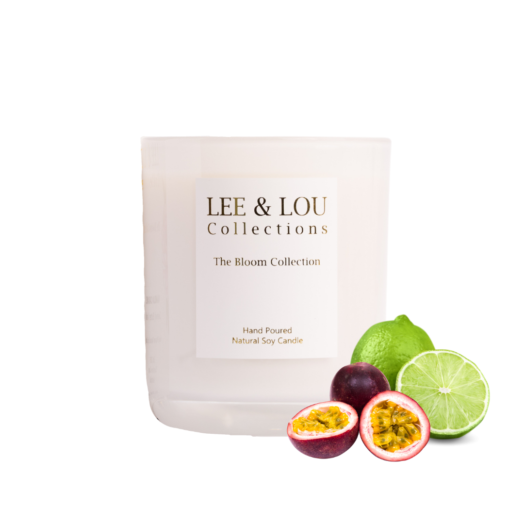 Passion Fruit & Lime (Juicy Passion Fruit | Zesty Lime | Vanilla) - Bloom Candle | 50hr Burn