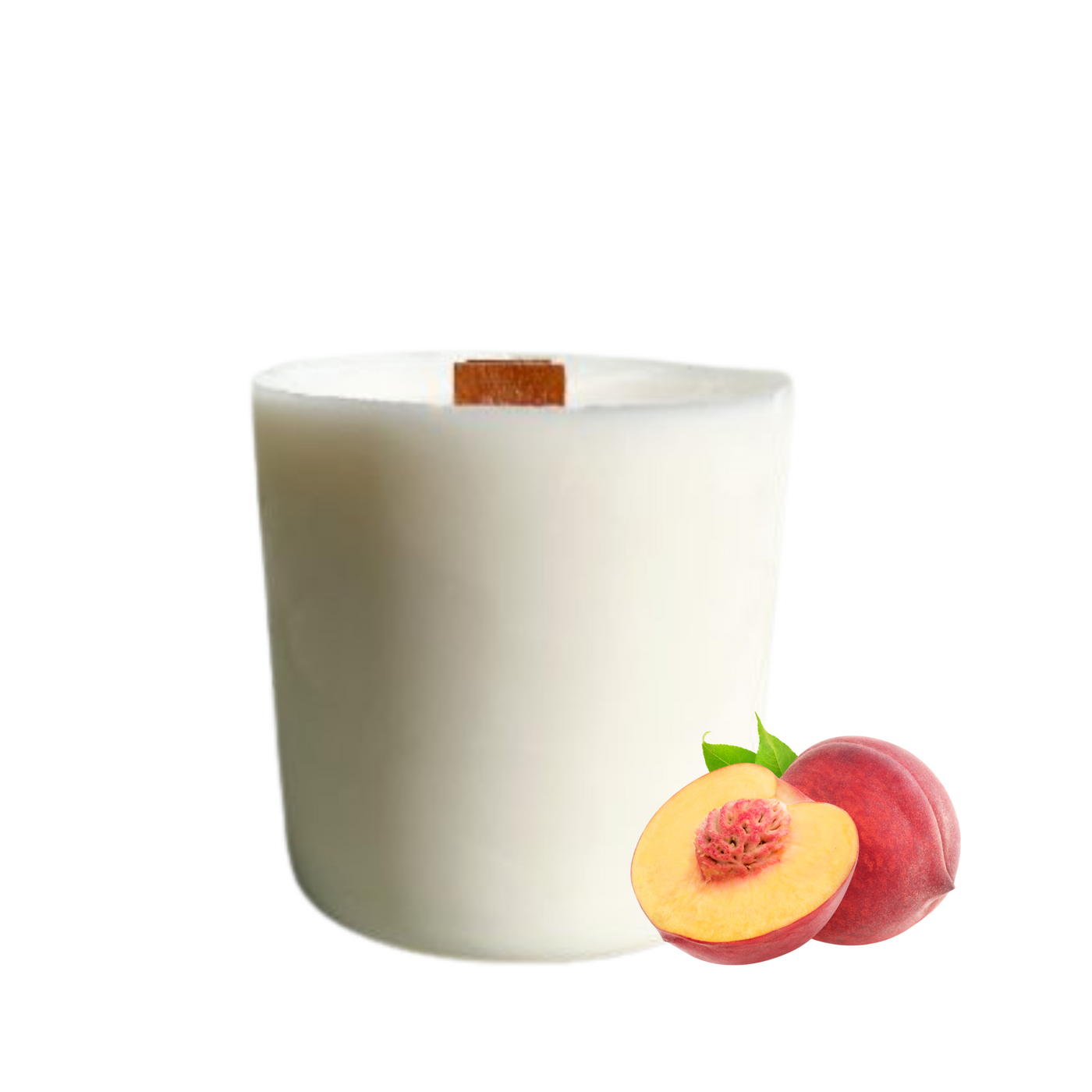 Peach.. Please! (Juicy Peach | Vanilla | Leafy Green) - REFILL for Bloom Candle | 50hr Burn