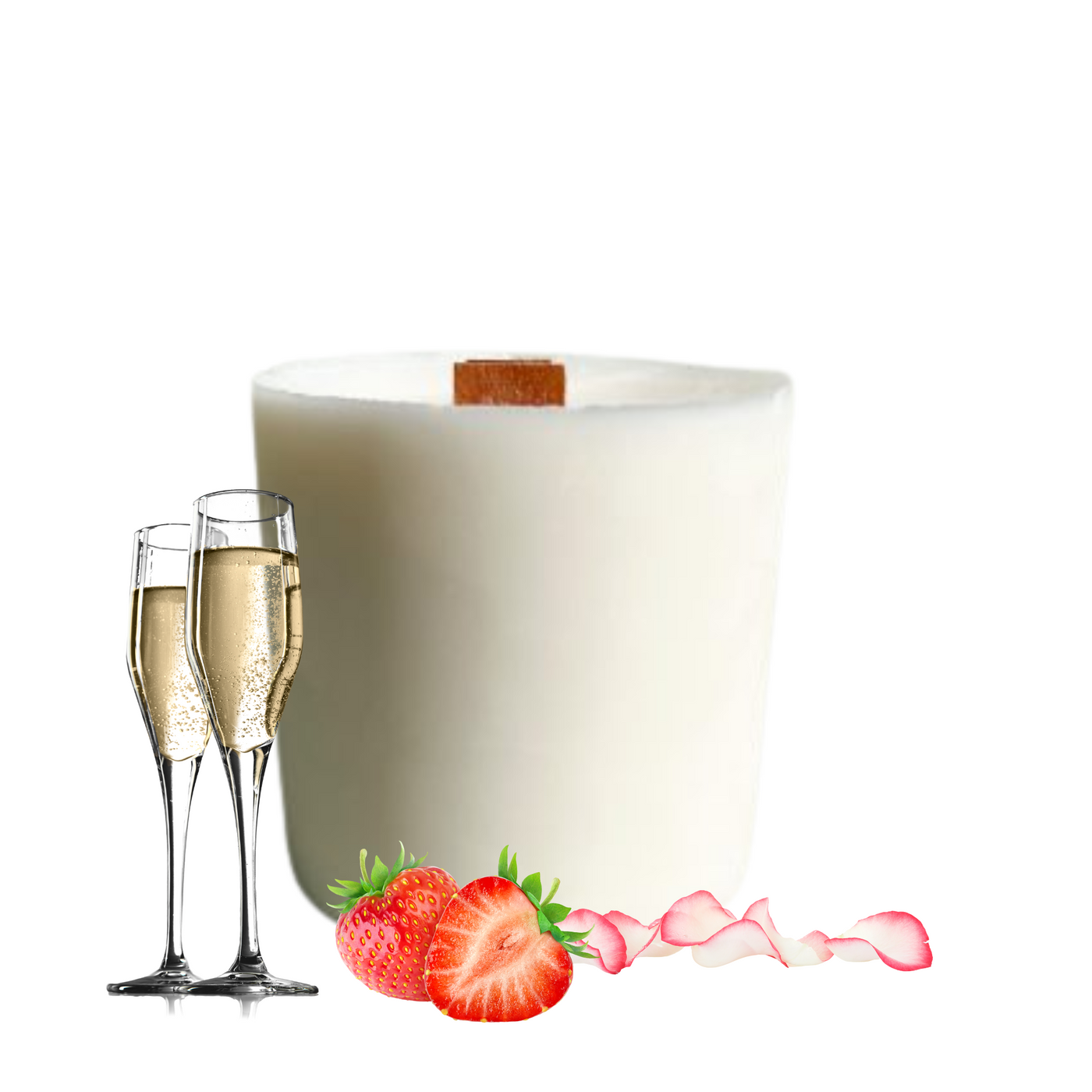Pink Champagne (Strawberry | Champagne | Rose) - REFILL for Bloom Candle 285g | 50hr Burn