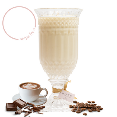 Roasted Coffee (Espresso | Hazelnuts | Cocoa) - Crystal Vase Candle | 200hr Burn