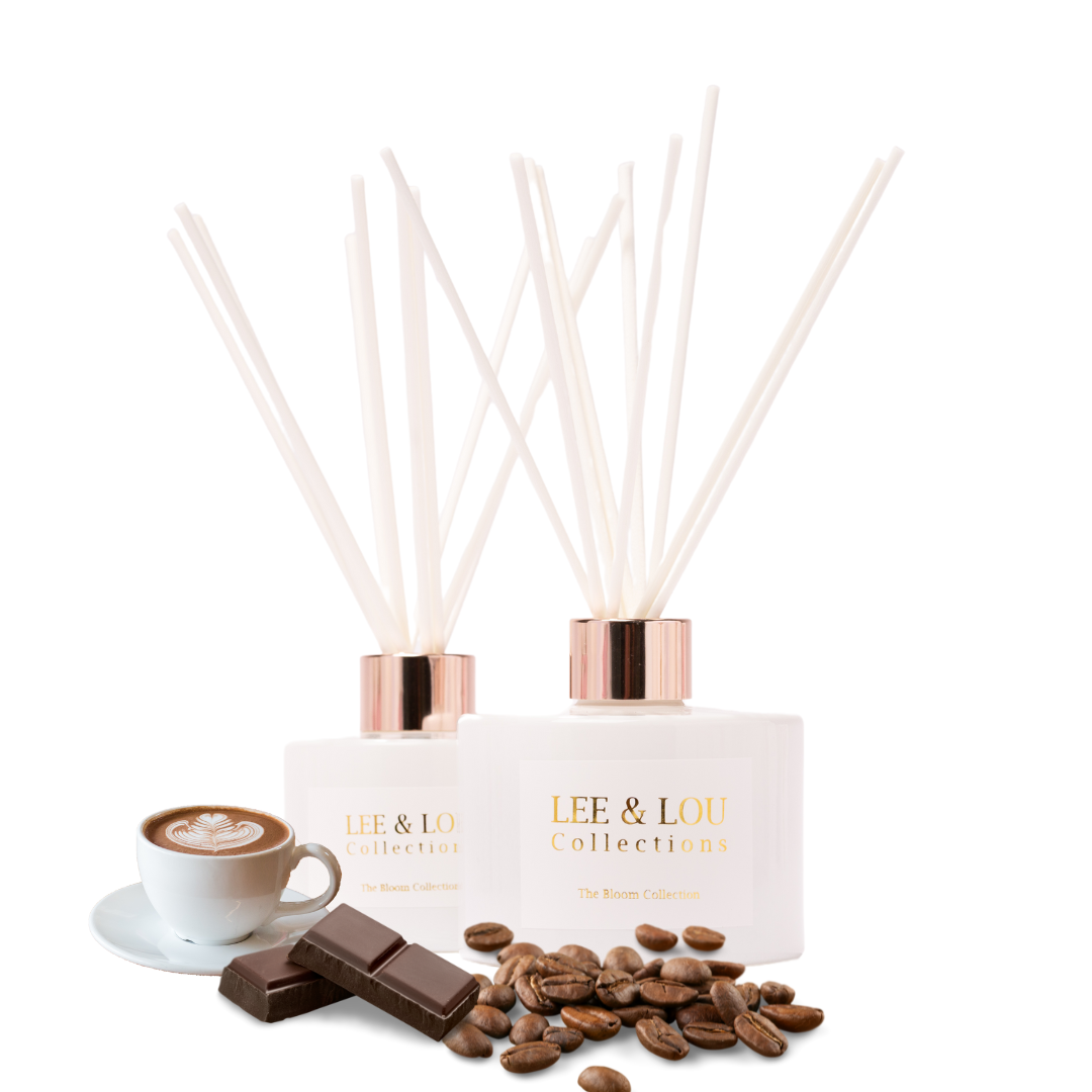Cafe Le Diffuser Set Roasted Coffee (Espresso | Hazelnuts | Cocoa) - Scented Diffuser 200ml ...