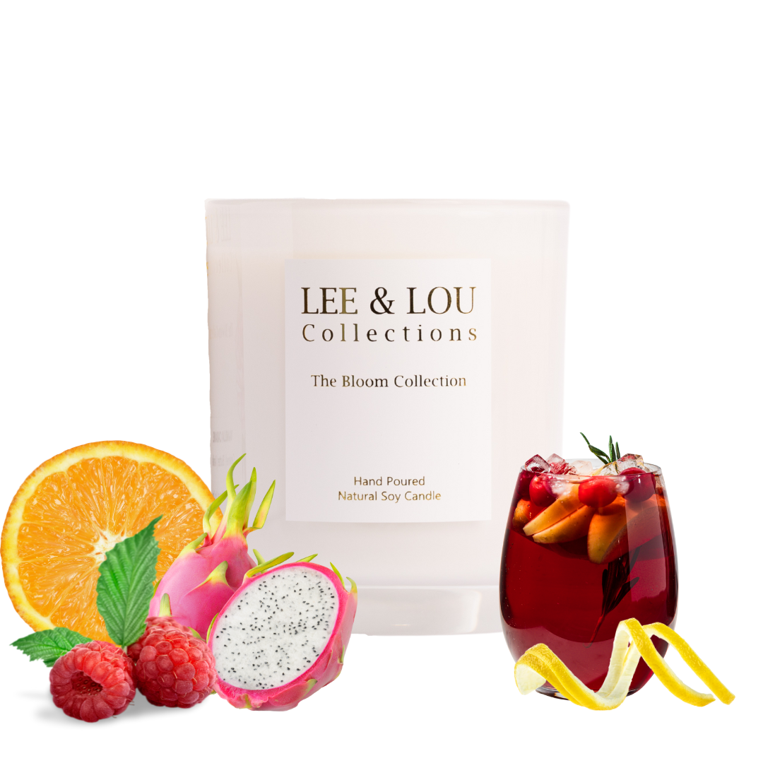 Tropical Sangria (Citrus | Raspberry | Musk) - Bloom Candle 285g | 50hr Burn