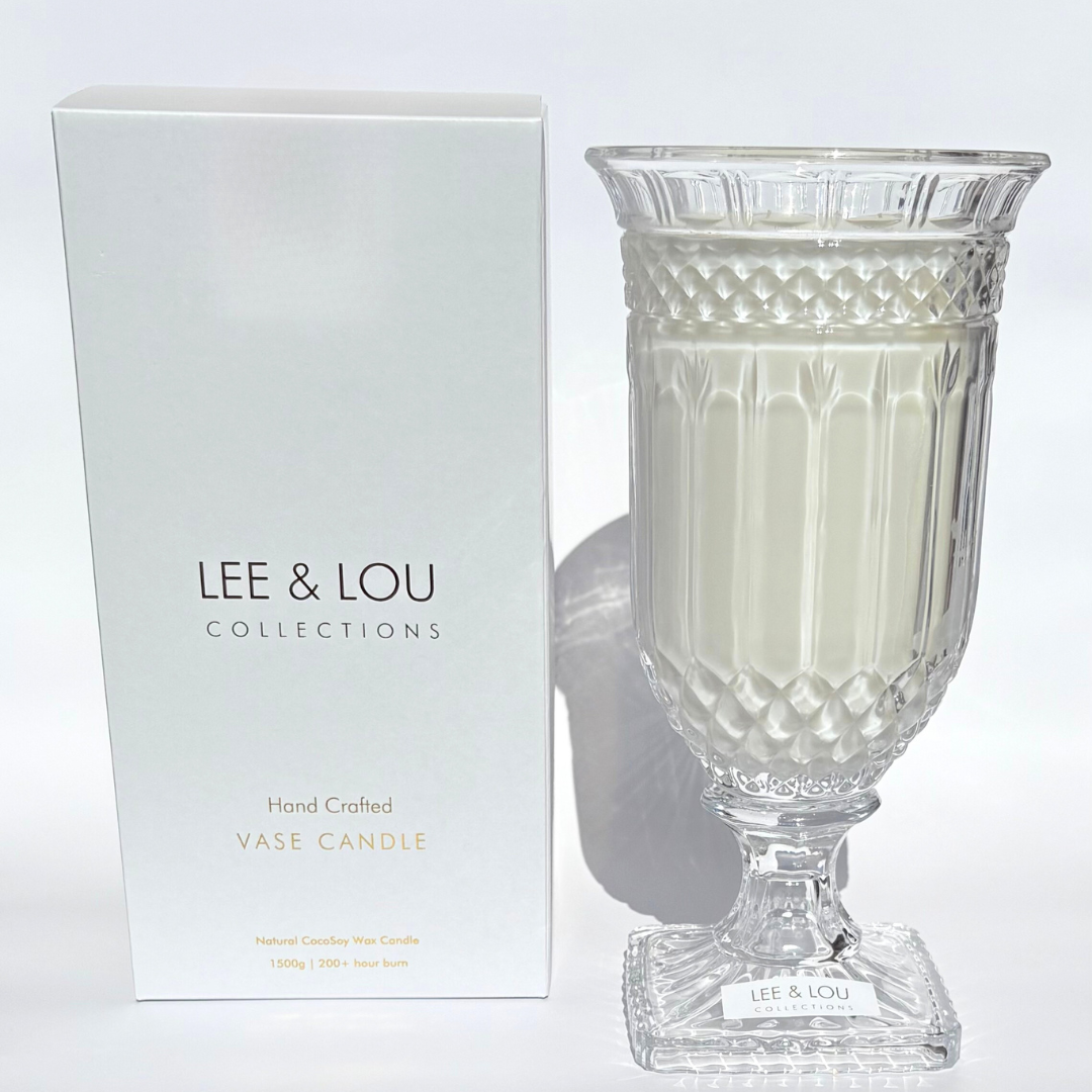 **LIMITED EDITION** Biscoff (Caramel | Cinnamon | Biscuit Crumbs) - Crystal Vase Candle | 200hr Burn