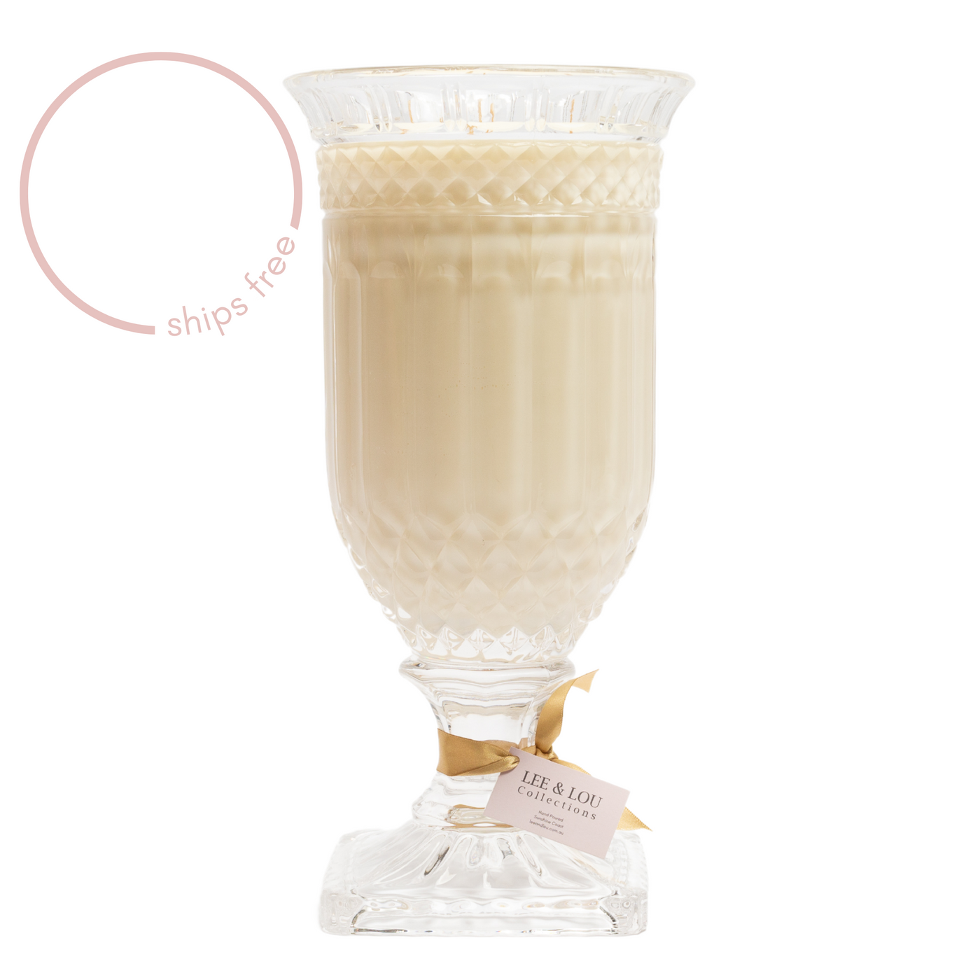 Unfragranced - Crystal Vase Candle | 200hr Burn **PRE ORDER**