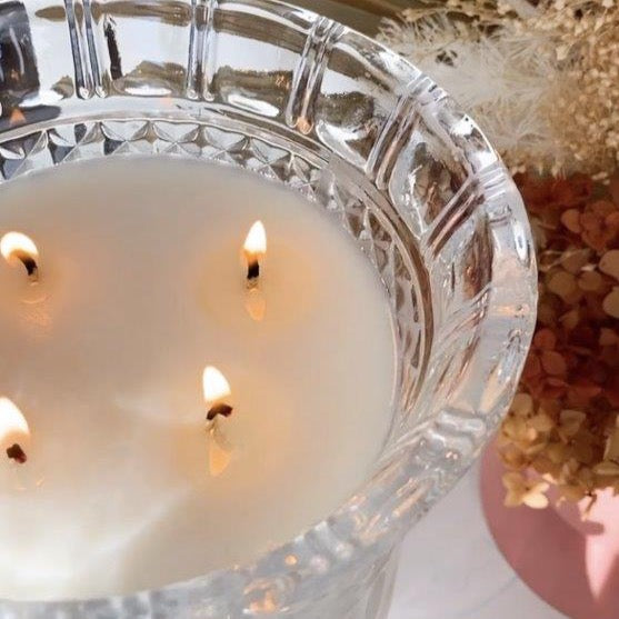 Crystal Vase Candle - Vanilla Caramel