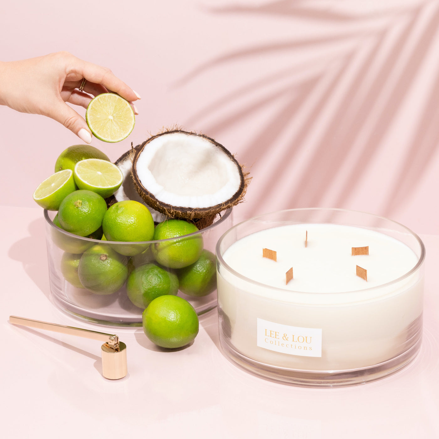 Coconut & Lime (Coconut Milk | Tahitian Lime | Vanilla) - Bowl Candle 1.5kg | 100hr Burn